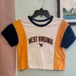 West Virginia University Colorblock Crop Top